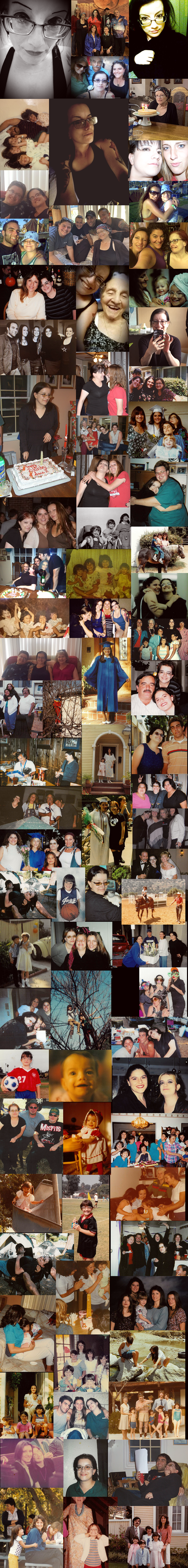 A collage of photos of Sara